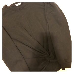 Twist front sweatshirt